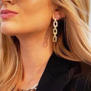 NEW | EDDIE BORGO Supra Link Drop Earrings